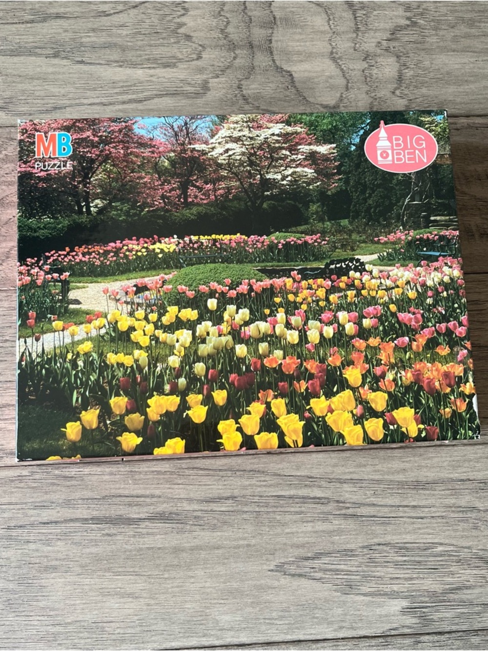 Big Ben MB Puzzle Flower Garden Cover - Yellow & Pink Tulips